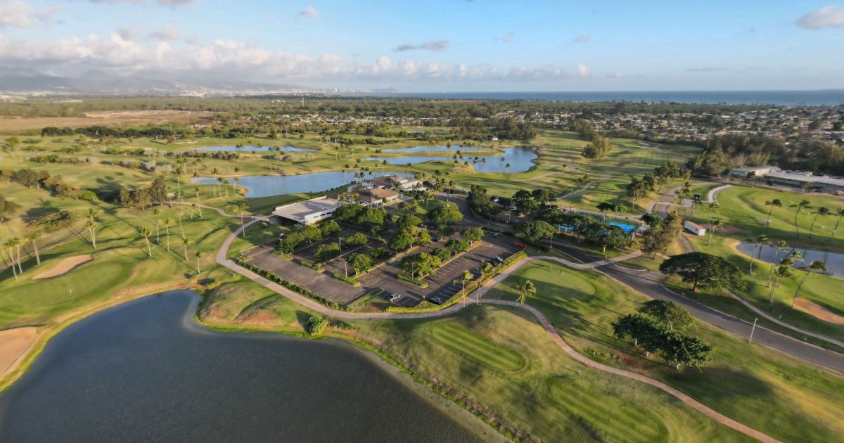 Golf course from above preview