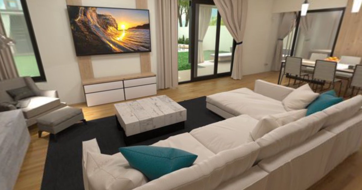 The rendered residence preview